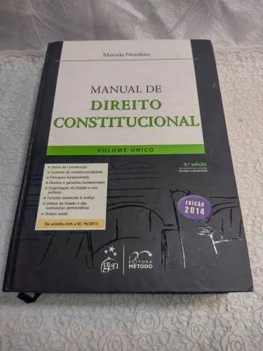 Livro usado manual de direito constitucional