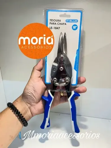 Tesoura Para Cortar Chapa De Aço Lata Corte Reto Manual