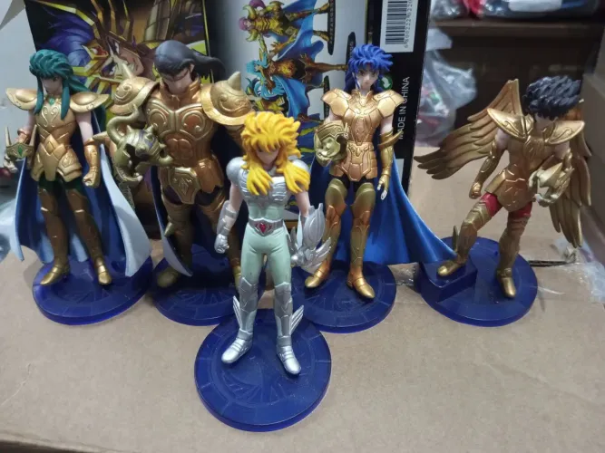 Lote gashapon cavaleiros do zodíaco hyoga Shura Aldebaran kamus saga seiya