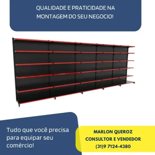 Gondola de Parede Polar Preta 30x40