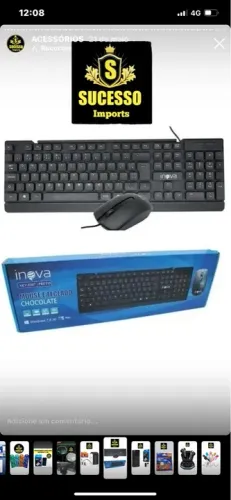 Teclado e mouse USB