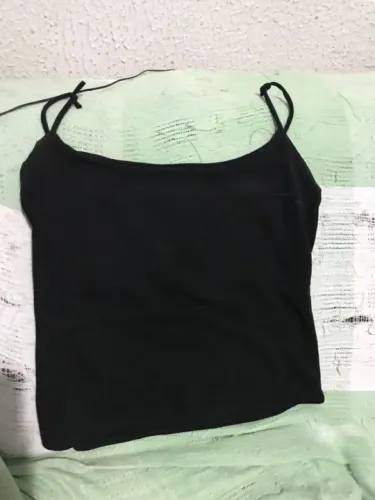 Blusa preta esticável 