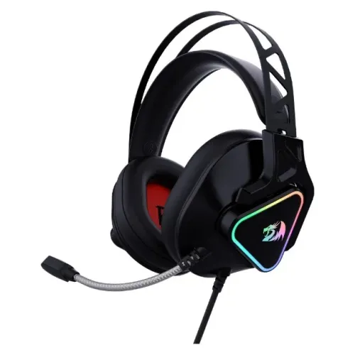 Headset Gamer Redragon Cadmus Black Led RGB Surround 7.1 USB - WZetta