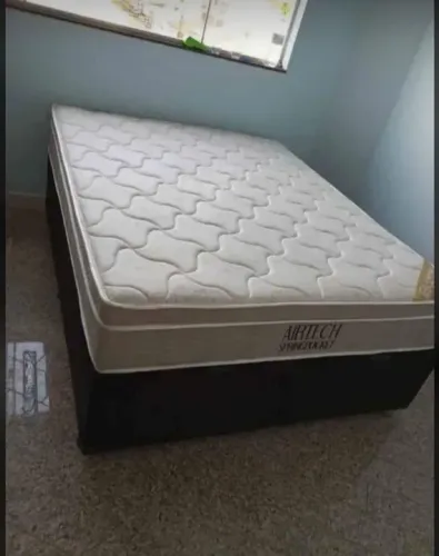 cama baú com colchão em molas ensacadas