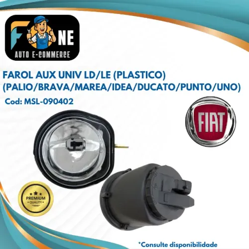 Farol de milha Auxiliar Uno Palio Strada Siena Punto 1984a a 2018 MSL-090402
