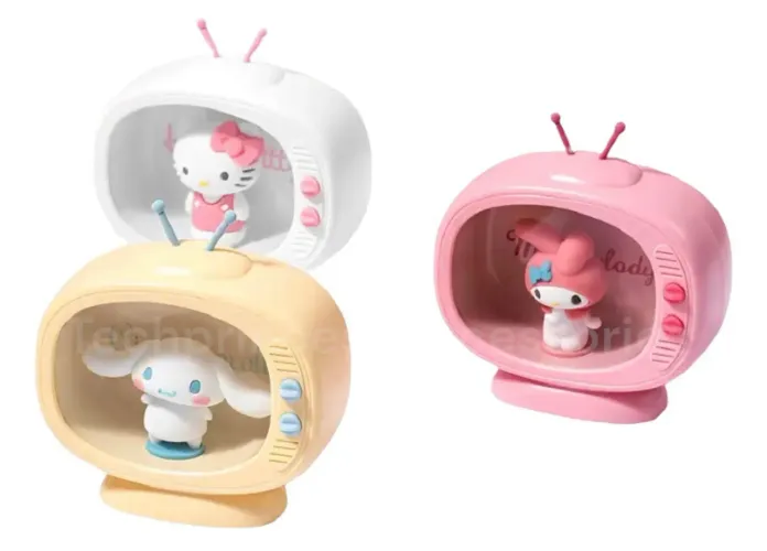 Abajur infantil Hello kitty cinnamoroll e my melody