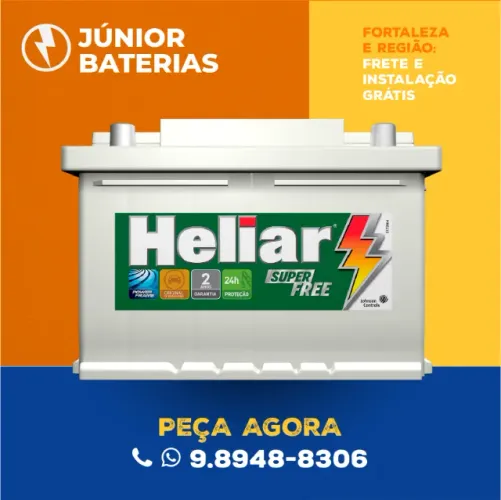 Bateria para carro em Fortaleza bateria heliar de 75 amperes