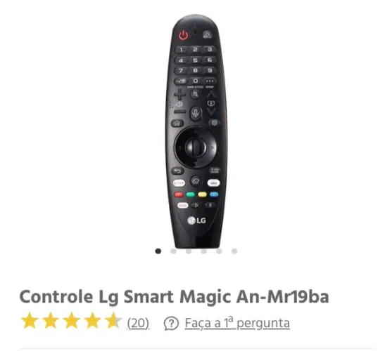 Controle remoto original LG Magic com comando de voz