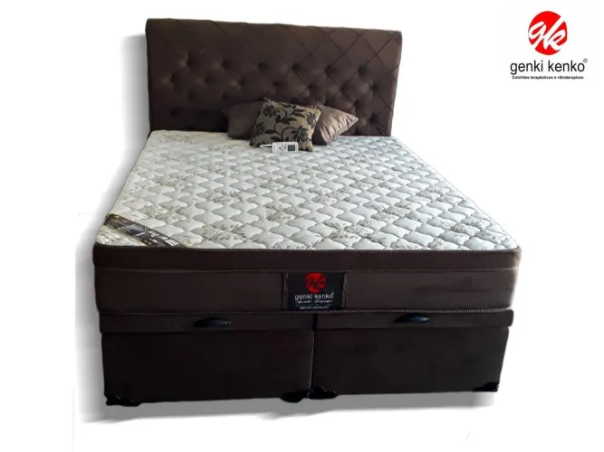 Colchão varios tamanhos com massagem e box bau Genkikenko 