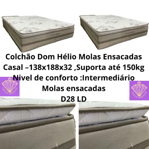 Colchão Dom Hélio Molas Ensacadas Casal - 138x188x32 LD