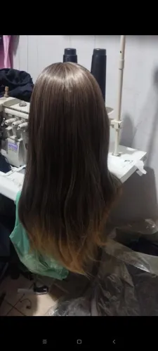 Peruca Ombré Hair Castanho Claro