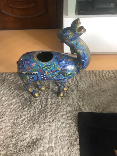 Camelo Único Original de Alumínio como Decoração e Arranjo