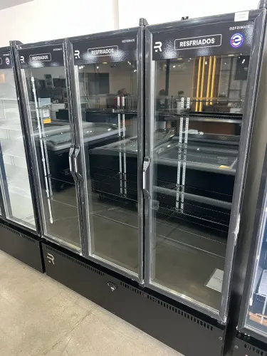 Geladeira auto serviço 3 portas total black para resfriados nova
