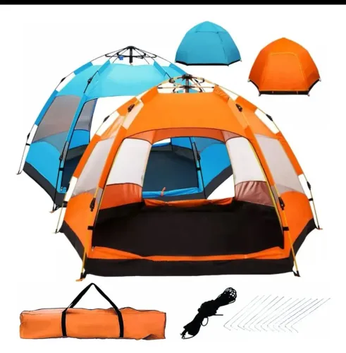 Barraca de Camping Fácil de Montar - Cores Vibrantes