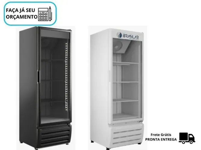 Freezer Vertical Porta de Vidro Braslar 470 Litros