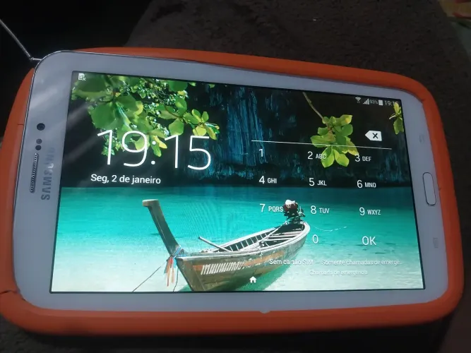 R$ 150 Tablet TV portátil  da samsun tenho interesse em troca em esteira ergometrica g