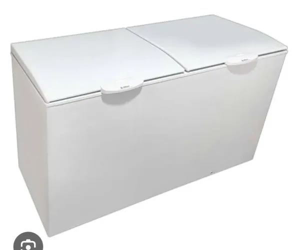 Frezer horizontal 2 portas (novo) gelopar na caixa