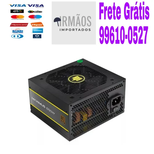 Fonte para Pc Gamer 650w 80Plus