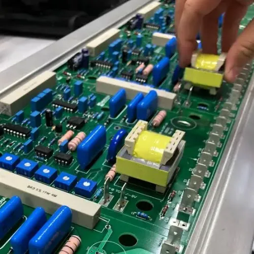 Montagem de placas eletrônica.