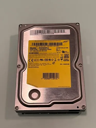 HD Samsung 320GB 7200RPM SATA 3.5" - Spinpoint F1 (HD322HJ/SRA)