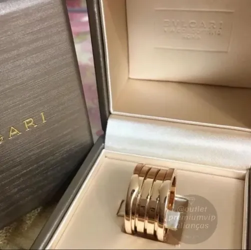 Anel aliança dia dos namorados bvlgari joias