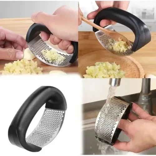 AMASSADOR DE ALHO MANUAL INOX