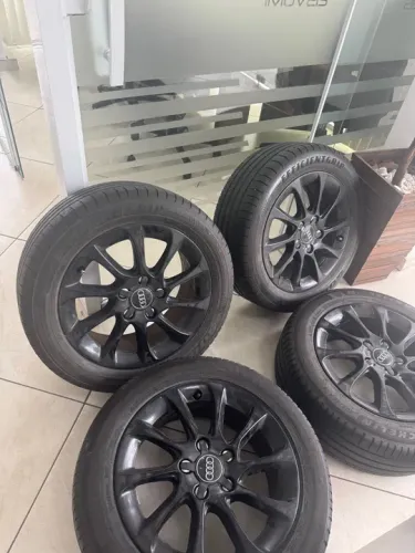 Rodas Audi A3 Sedan Original Preta  5x112 -  (Com Pneus) aro 16