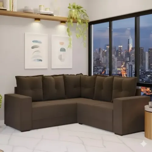 Oferta do sofá de canto patricia ideal para seu abiente