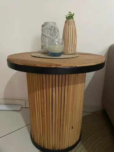 Mesa rústica artesanal