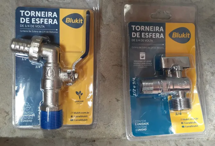 2 - Torneiras de Esfera 1/4 de Volta Blukit