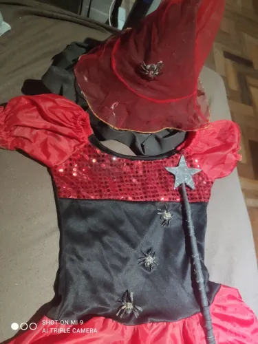 Fantasia de bruxa infantil - Halloween