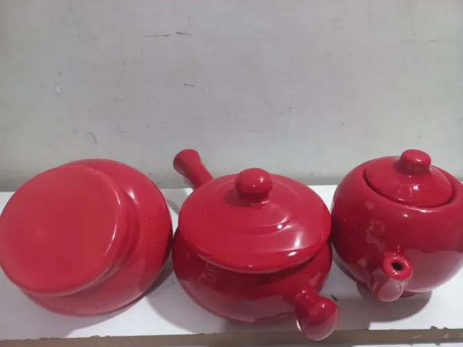 3 peças de cerâmica antiga