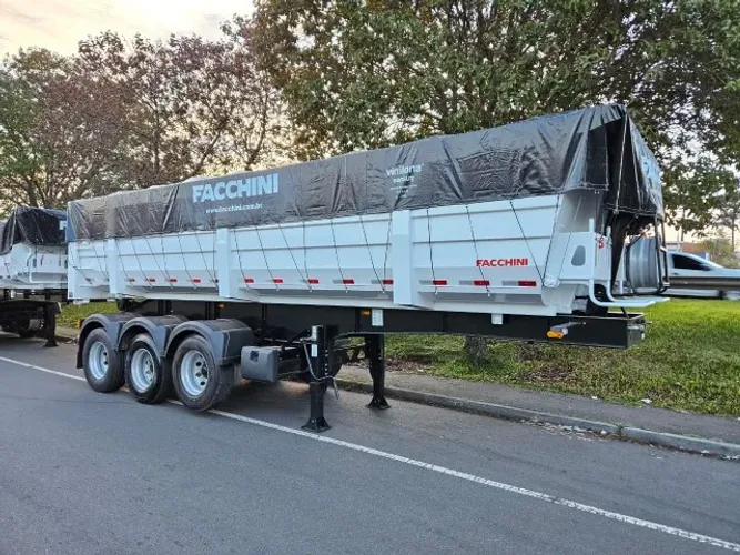 Carreta Basculante Facchini Ano 2025 0km Pronta Entrega 25m³ na lata Sem pneus Freio ABS