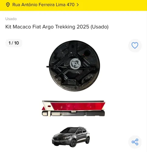 Kit Macaco Fiat Argo Trekking 2025