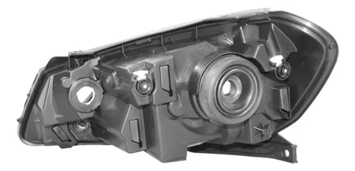 Farol Vw Gol Voyage G7 2017 2018 Friso Preto Ld Novo Direito