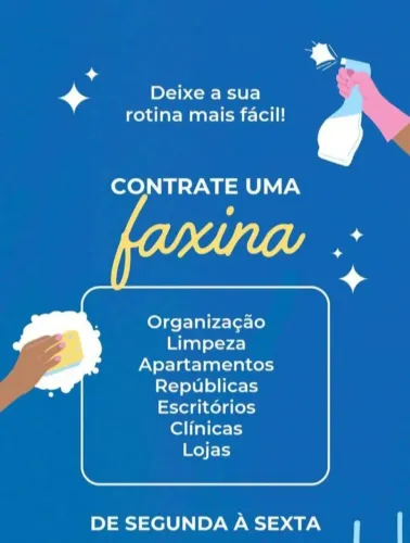 Sou faxineira e diarista