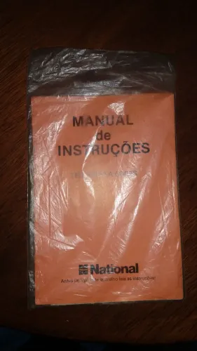 Pacote de manuais de instruções de eletrodomésticos e eletrônicos antigos originais