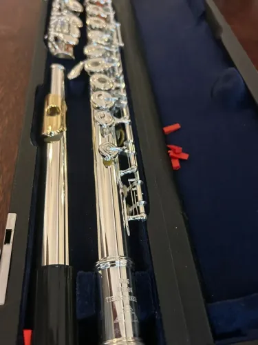 Flauta Sankyo Com bocal dourado