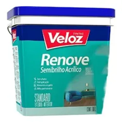 tinta acrílica semi brilho Renove Linha Standard 18 litros cor branco neve veloz 9347