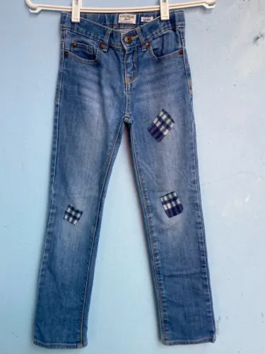 Calça Jeans Infantil Masculina Junina, Tam 10