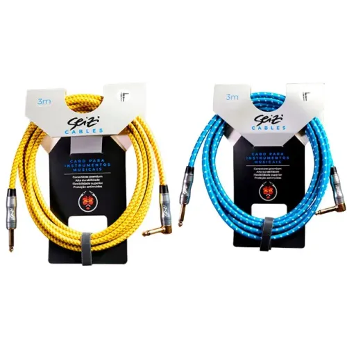 Cabo Seizi Energy P10R/ P10A Amarelo ou Azul 3 Metros - CB0548
