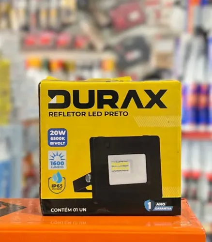 Refletor Led Slim 20 Watts - 6500k Bivolt Durax 