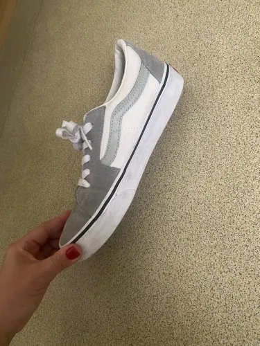 Tênis vans tamanho 37 verde acinzentado