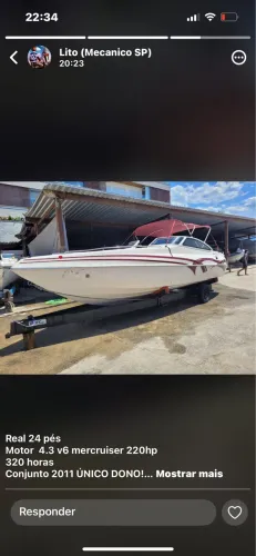 Lancha Real 24 - Único dono