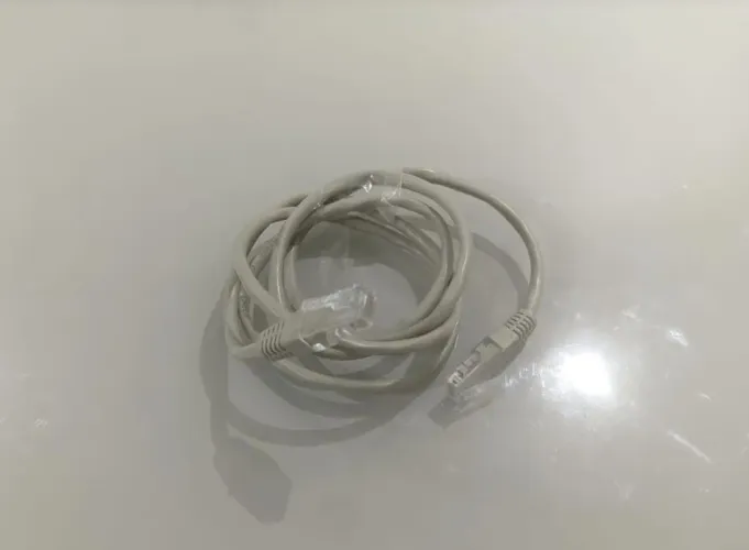 Cabo Ethernet RJ45 - 1,20 Metro - Cor Creme