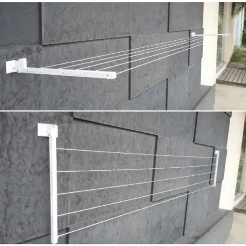 Varal de Muro Parede Dobrável para Casa