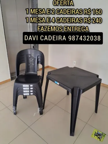 MESA E CADEIRA US.D 7S.E OD ENTREGO HOJE