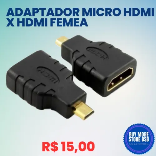 Adaptador Micro Hdmi Macho Para Hdmi Fêmea