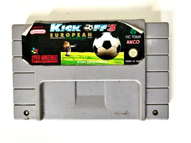 Super Nintendo SNES - Kick Off 3: European Challenge (1994) - Original