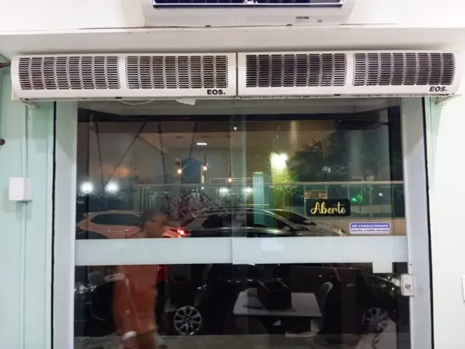 cortina de vento para ar condicionado